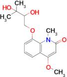 8-(2,3-Dihydroxy-3-methylbutoxy)-4-methoxy-1-methylquinolin-2(1H)-one