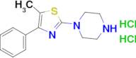 5-Methyl-4-phenyl-2-(piperazin-1-yl)thiazole dihydrochloride