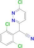 2-(6-Chloropyridazin-3-yl)-2-(2,6-dichlorophenyl)acetonitrile