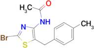 N-(2-bromo-5-(4-methylbenzyl)thiazol-4-yl)acetamide