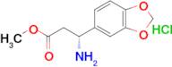 Methyl (R)-3-amino-3-(benzo[d][1,3]dioxol-5-yl)propanoate hydrochloride