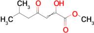 methyl 2-hydroxy-6-methyl-4-oxohept-2-enoate