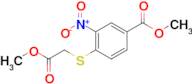 Methyl 4-((2-methoxy-2-oxoethyl)thio)-3-nitrobenzoate