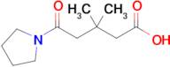 3,3-Dimethyl-5-oxo-5-(pyrrolidin-1-yl)pentanoic acid