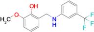 2-Methoxy-6-(((3-(trifluoromethyl)phenyl)amino)methyl)phenol