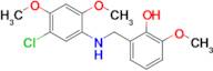 2-(((5-Chloro-2,4-dimethoxyphenyl)amino)methyl)-6-methoxyphenol