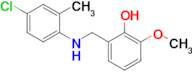 2-(((4-Chloro-2-methylphenyl)amino)methyl)-6-methoxyphenol