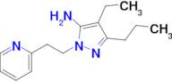 4-Ethyl-3-propyl-1-(2-(pyridin-2-yl)ethyl)-1H-pyrazol-5-amine