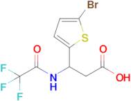 3-(5-Bromothiophen-2-yl)-3-(2,2,2-trifluoroacetamido)propanoic acid