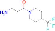 3-Amino-1-(4-(trifluoromethyl)piperidin-1-yl)propan-1-one