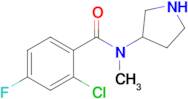 2-Chloro-4-fluoro-N-methyl-N-(pyrrolidin-3-yl)benzamide