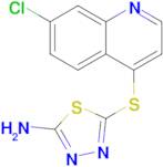 5-((7-Chloroquinolin-4-yl)thio)-1,3,4-thiadiazol-2-amine