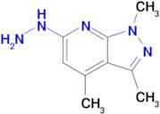 6-Hydrazinyl-1,3,4-trimethyl-1H-pyrazolo[3,4-b]pyridine