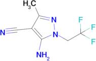 5-Amino-3-methyl-1-(2,2,2-trifluoroethyl)-1H-pyrazole-4-carbonitrile