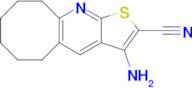 3-Amino-5,6,7,8,9,10-hexahydrocycloocta[b]thieno[3,2-e]pyridine-2-carbonitrile