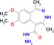 7,8-dimethoxy-1,4-dimethyl-3H-2,3-benzodiazepine-5-carbohydrazide