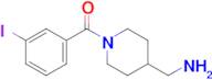 (4-(Aminomethyl)piperidin-1-yl)(3-iodophenyl)methanone