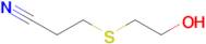 3-((2-Hydroxyethyl)thio)propanenitrile