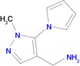 (1-Methyl-5-(1H-pyrrol-1-yl)-1H-pyrazol-4-yl)methanamine