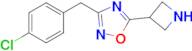 5-(Azetidin-3-yl)-3-(4-chlorobenzyl)-1,2,4-oxadiazole