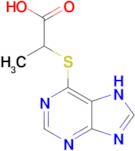 2-((7H-purin-6-yl)thio)propanoic acid