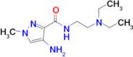 4-Amino-N-(2-(diethylamino)ethyl)-1-methyl-1H-pyrazole-3-carboxamide