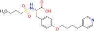 (S)-2-(butylsulfonamido)-3-(4-(4-(pyridin-4-yl)butoxy)phenyl)propanoic acid
