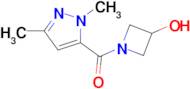 (1,3-Dimethyl-1H-pyrazol-5-yl)(3-hydroxyazetidin-1-yl)methanone