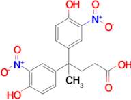 4,4-Bis(4-hydroxy-3-nitrophenyl)pentanoic acid