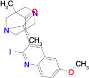 2-(2-Iodo-6-methoxyquinolin-3-yl)-5,7-dimethyl-1,3-diazaadamantan-6-one