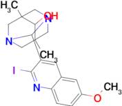 2-(2-Iodo-6-methoxyquinolin-3-yl)-5,7-dimethyl-1,3-diazaadamantan-6-ol