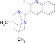 2-(2-Iodoquinolin-3-yl)-5,7-dimethyl-1,3-diazaadamantane