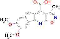 7,8-Dimethoxy-3-methyl-5H-indeno[1,2-b]isoxazolo[4,5-e]pyridine-4-carboxylic acid