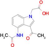 2-(4-Acetamido-3-acetyl-1H-indol-1-yl)acetic acid