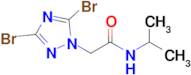 2-(3,5-Dibromo-1H-1,2,4-triazol-1-yl)-N-isopropylacetamide