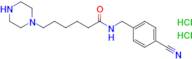 N-(4-cyanobenzyl)-6-(piperazin-1-yl)hexanamide dihydrochloride