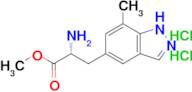 Methyl (R)-2-amino-3-(7-methyl-1H-indazol-5-yl)propanoate dihydrochloride