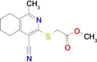 Methyl 2-((4-cyano-1-methyl-5,6,7,8-tetrahydroisoquinolin-3-yl)thio)acetate
