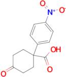 1-(4-Nitrophenyl)-4-oxocyclohexane-1-carboxylic acid