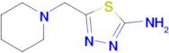 5-(Piperidin-1-ylmethyl)-1,3,4-thiadiazol-2-amine