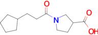 1-(3-Cyclopentylpropanoyl)pyrrolidine-3-carboxylic acid