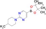 2-(4-Methylpiperidin-1-yl)-5-(4,4,5,5-tetramethyl-1,3,2-dioxaborolan-2-yl)pyrimidine