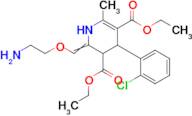 3,5-diethyl 2-[(2-aminoethoxy)methylidene]-4-(2-chlorophenyl)-6-methyl-1,2,3,4-tetrahydropyridine-…