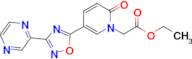 Ethyl 2-(2-oxo-5-(3-(pyrazin-2-yl)-1,2,4-oxadiazol-5-yl)pyridin-1(2H)-yl)acetate