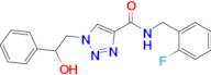 N-(2-fluorobenzyl)-1-(2-hydroxy-2-phenylethyl)-1H-1,2,3-triazole-4-carboxamide