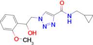 N-(cyclopropylmethyl)-1-(2-hydroxy-2-(2-methoxyphenyl)ethyl)-1H-1,2,3-triazole-4-carboxamide