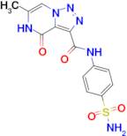 6-Methyl-4-oxo-N-(4-sulfamoylphenyl)-4,5-dihydro-[1,2,3]triazolo[1,5-a]pyrazine-3-carboxamide