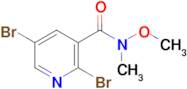 2,5-Dibromo-N-methoxy-N-methylnicotinamide