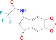 2,2,2-Trifluoro-N-(7-oxo-6,7-dihydro-5H-indeno[5,6-d][1,3]dioxol-5-yl)acetamide