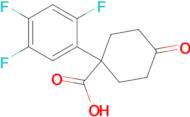 4-Oxo-1-(2,4,5-trifluorophenyl)cyclohexane-1-carboxylic acid